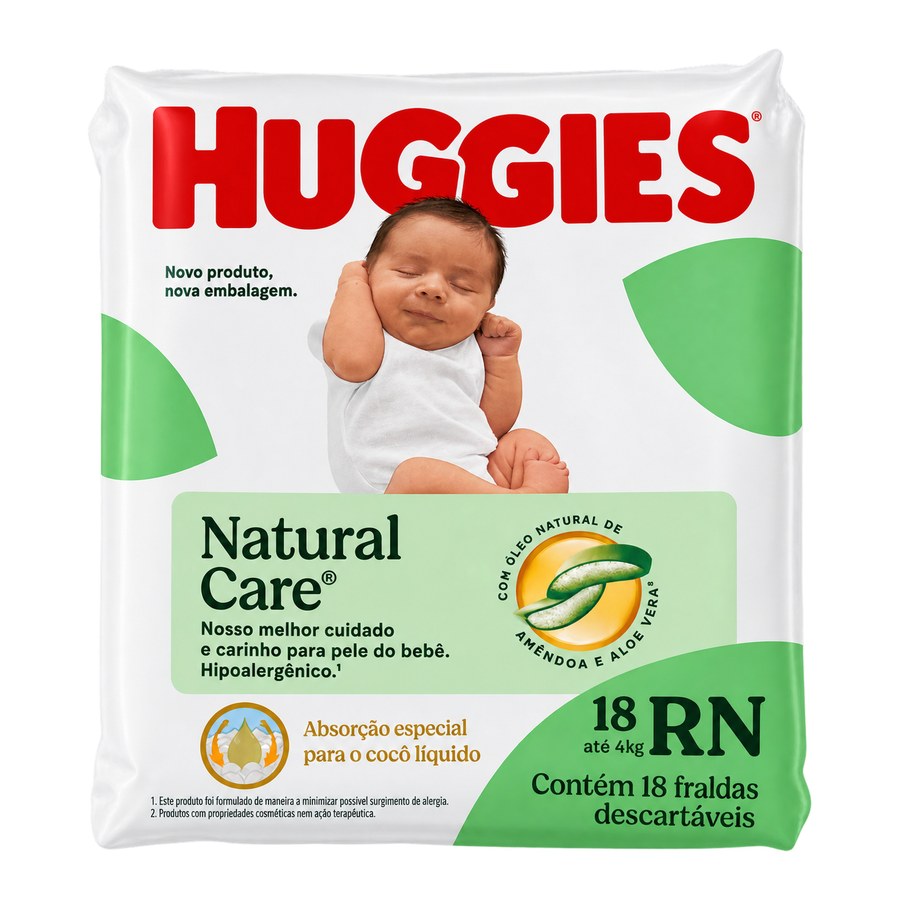 Fralda Huggies Natural Care